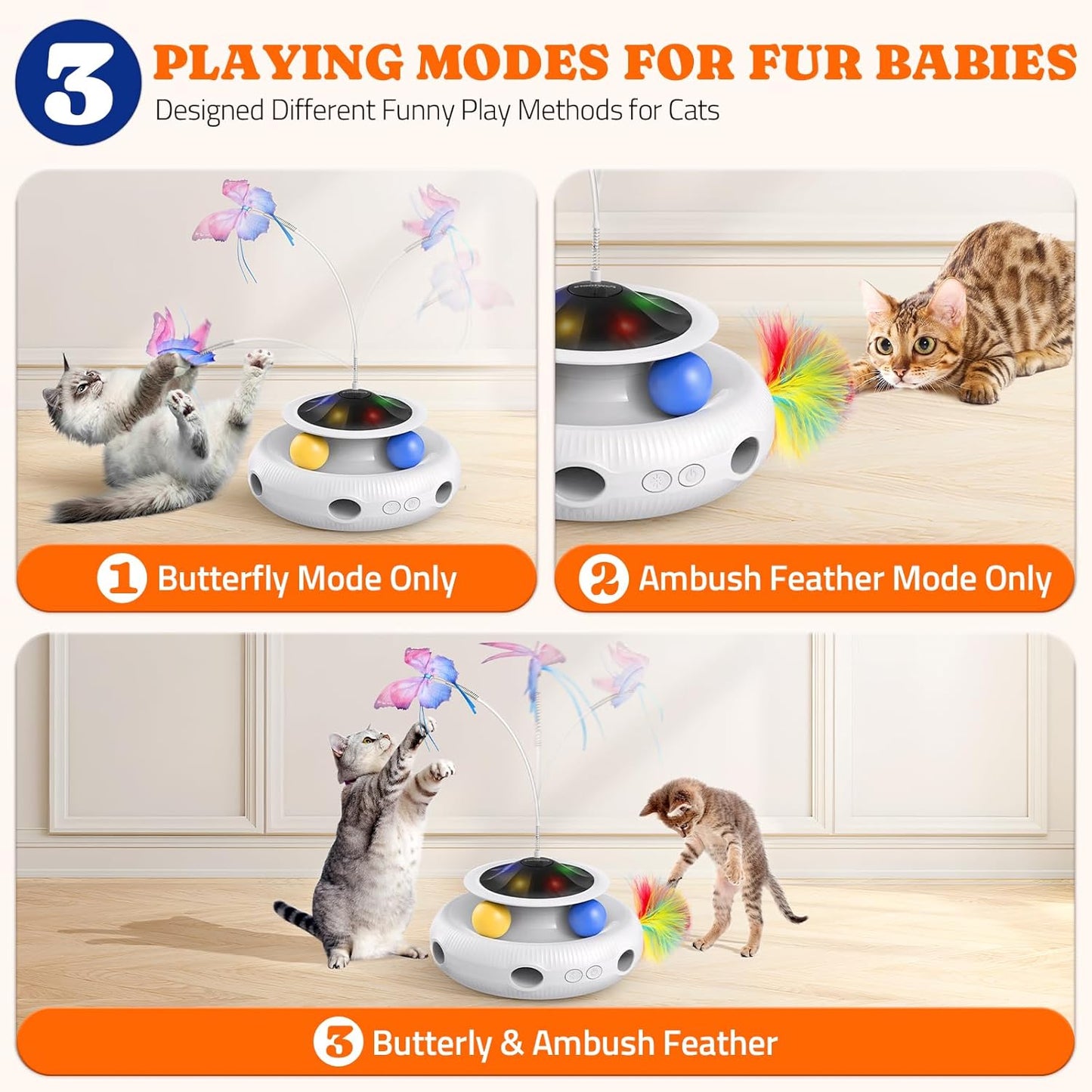 3 in 1 Automatic Cat Toy