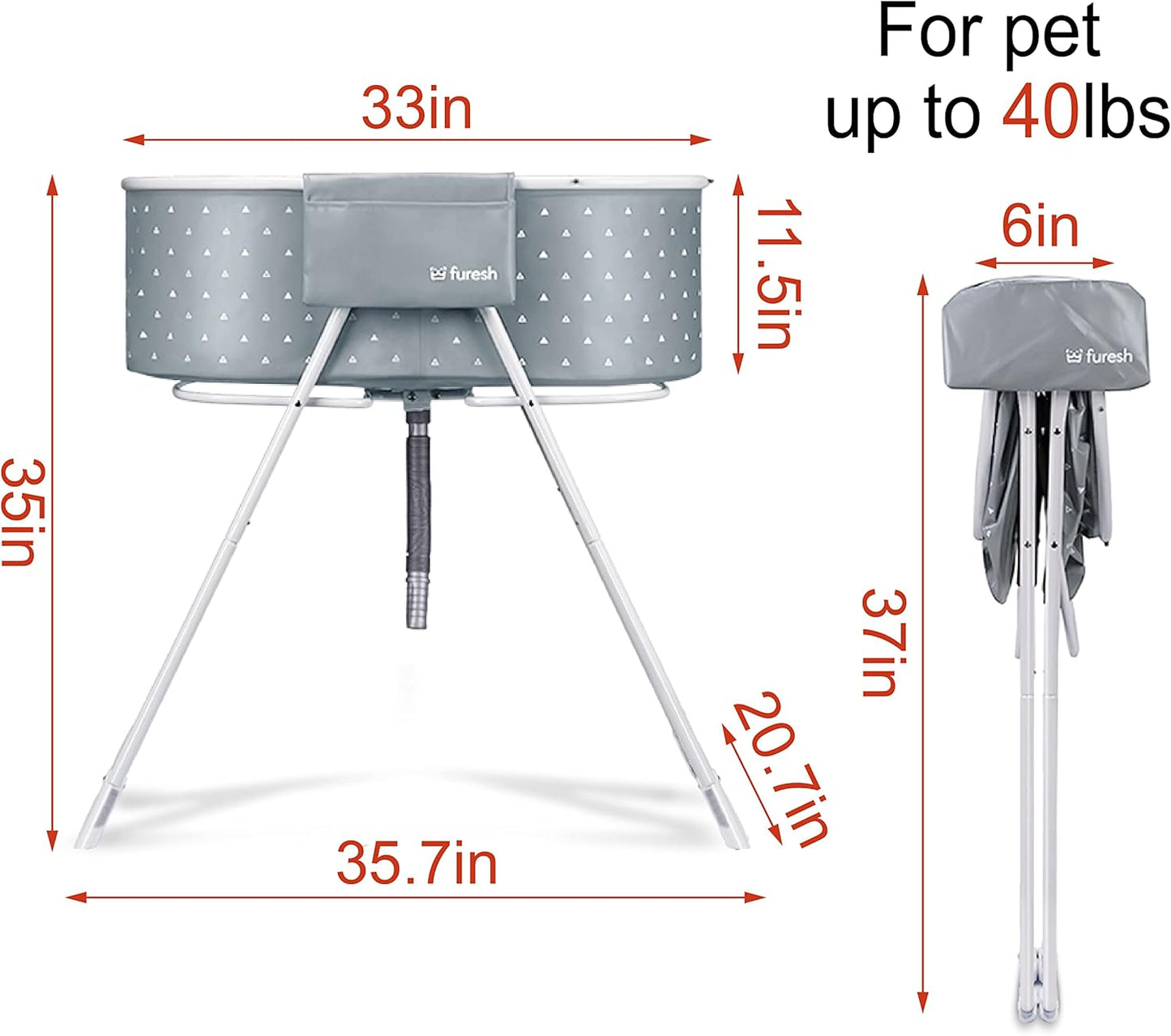 Portable Dog Bath Tub