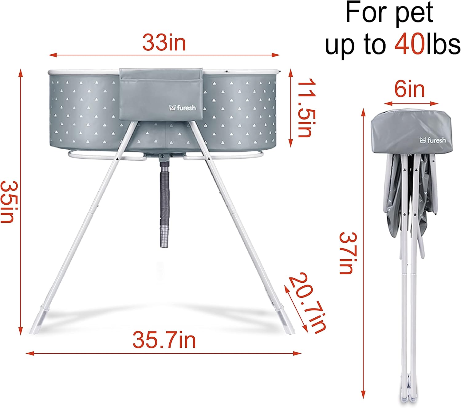 Portable Dog Bath Tub