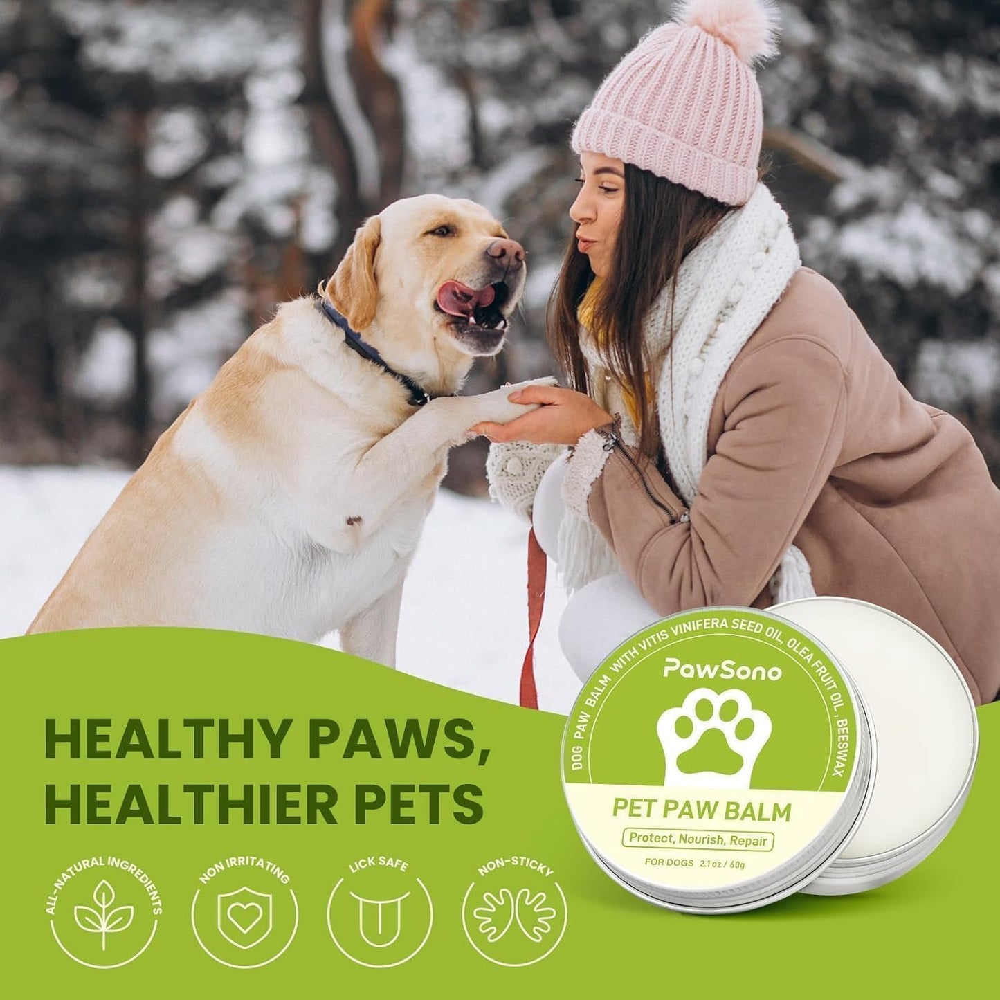 Dog Paw Balm for Dogs & Cats