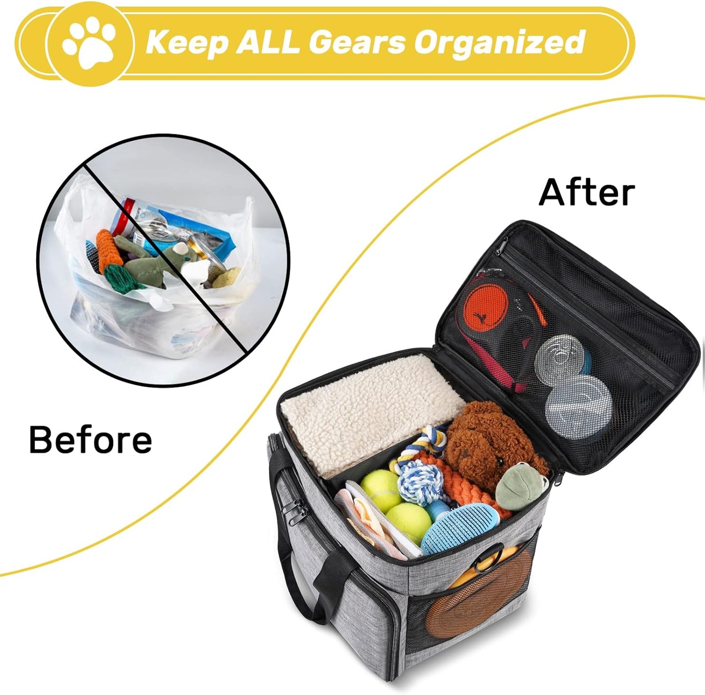 Pet Supply Travel Bag