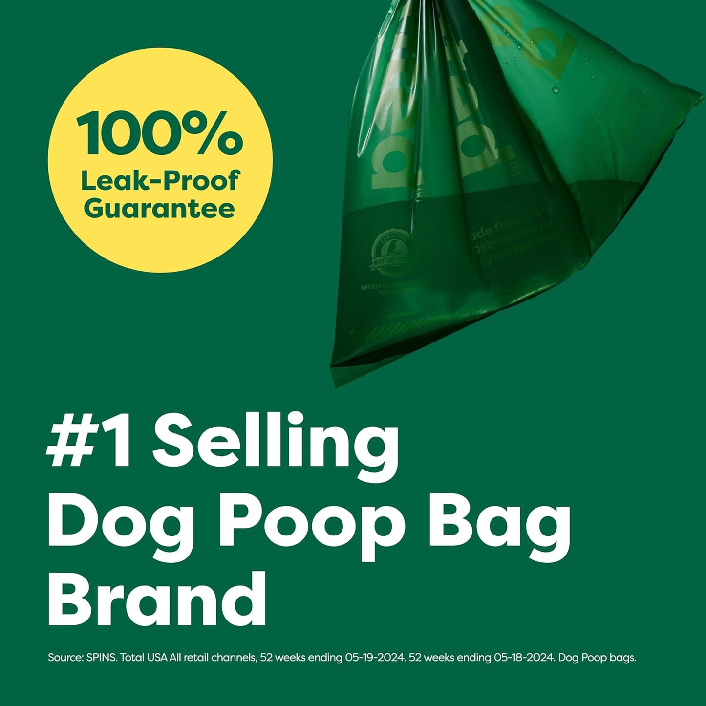 Leak-Proof Dog Poop Bags – Extra Thick, Lavender Scented, 270-Count