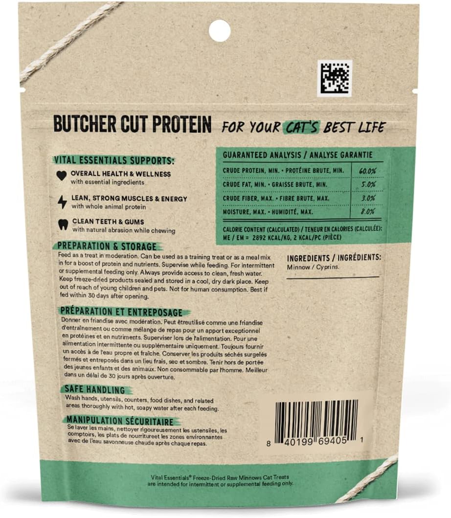 Freeze Dried Raw Minnow Cat Treats