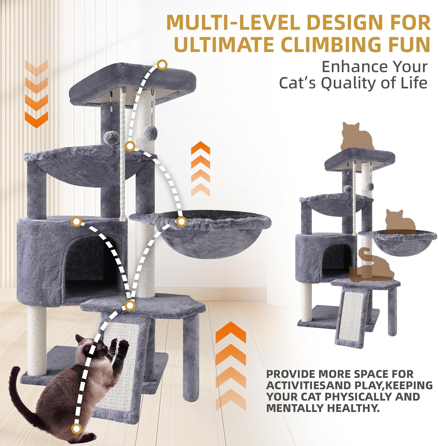 Cat Condo with Hammocks