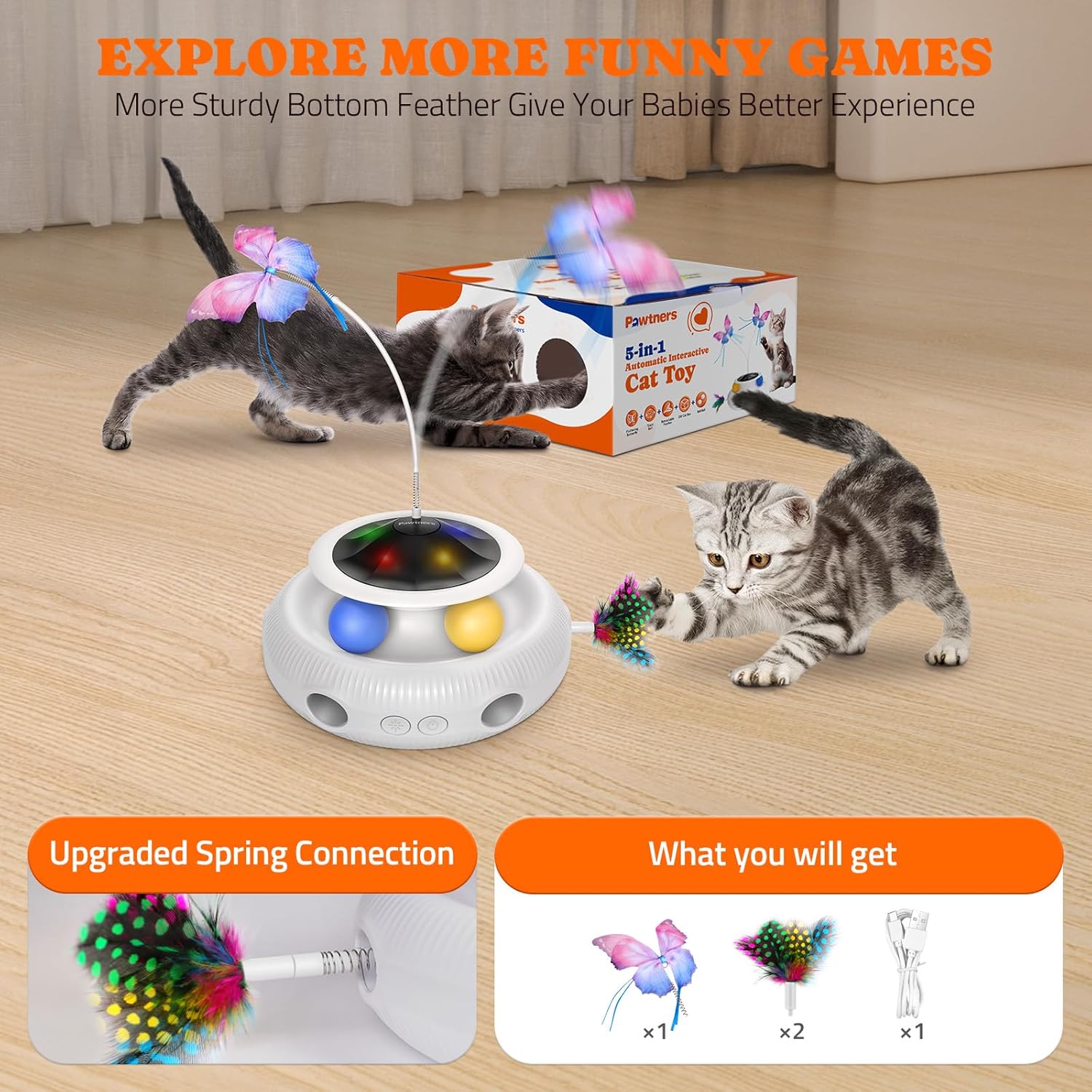 3 in 1 Automatic Cat Toy