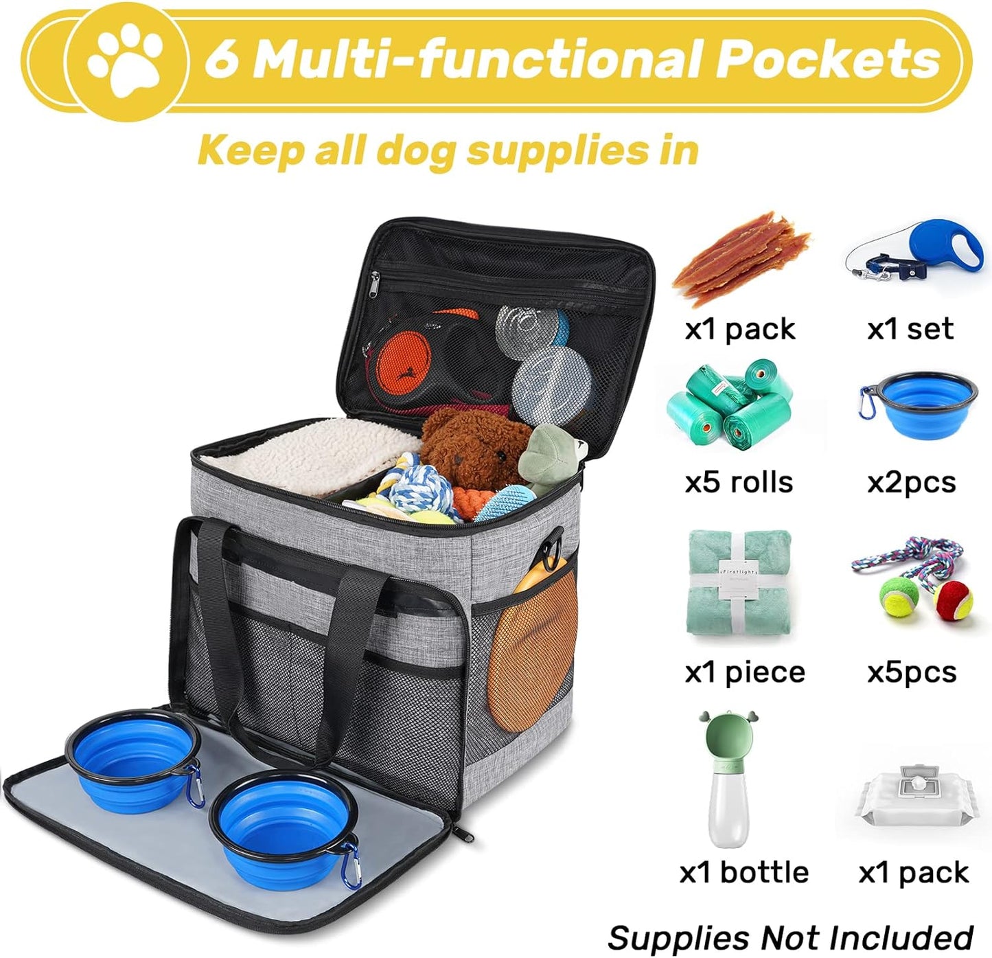 Pet Supply Travel Bag