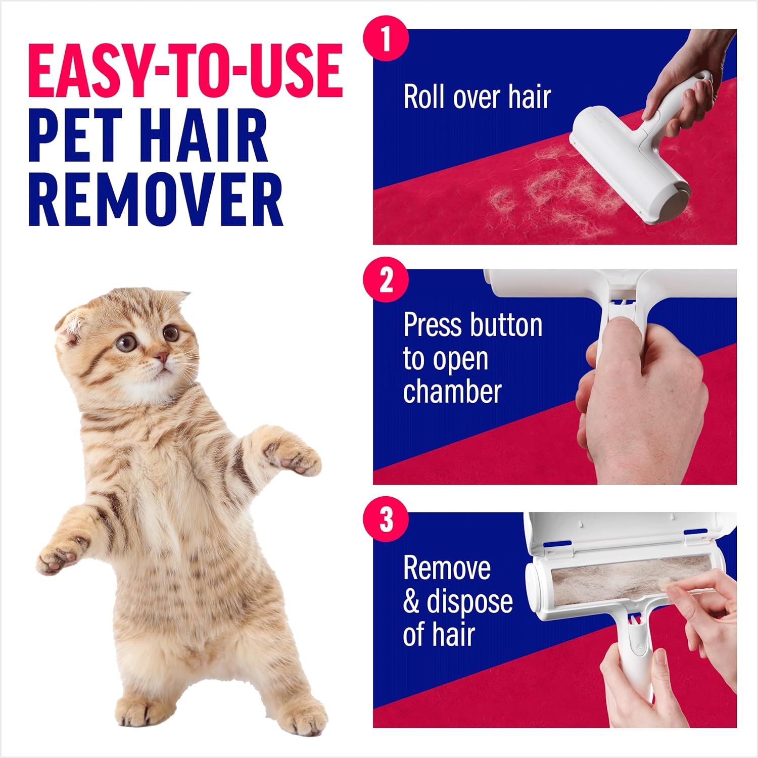 ChomChom Roller: Reusable Pet Hair Remover for Furniture, Clothing & More