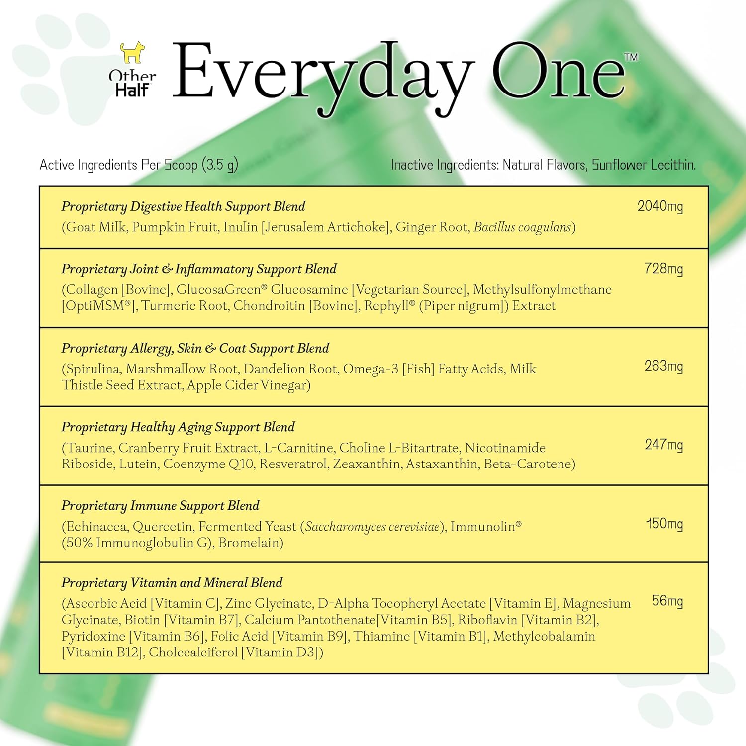 Everyday One - Clean Dog Multivitamin Supplement - mine