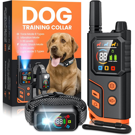 Rechargeable Dog Shock Collar with Light